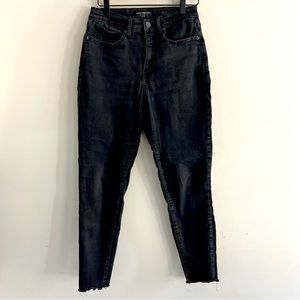 Lucky Brand High Rise Skinny Bridgette Black Wash Jeans Size 8/29 Ankle